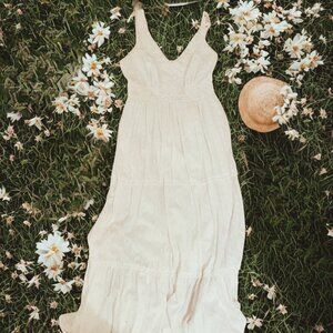 Anthropologie Me 2 Magic Sleeveless Eyelet Embroidered Maxi Dress Sz M